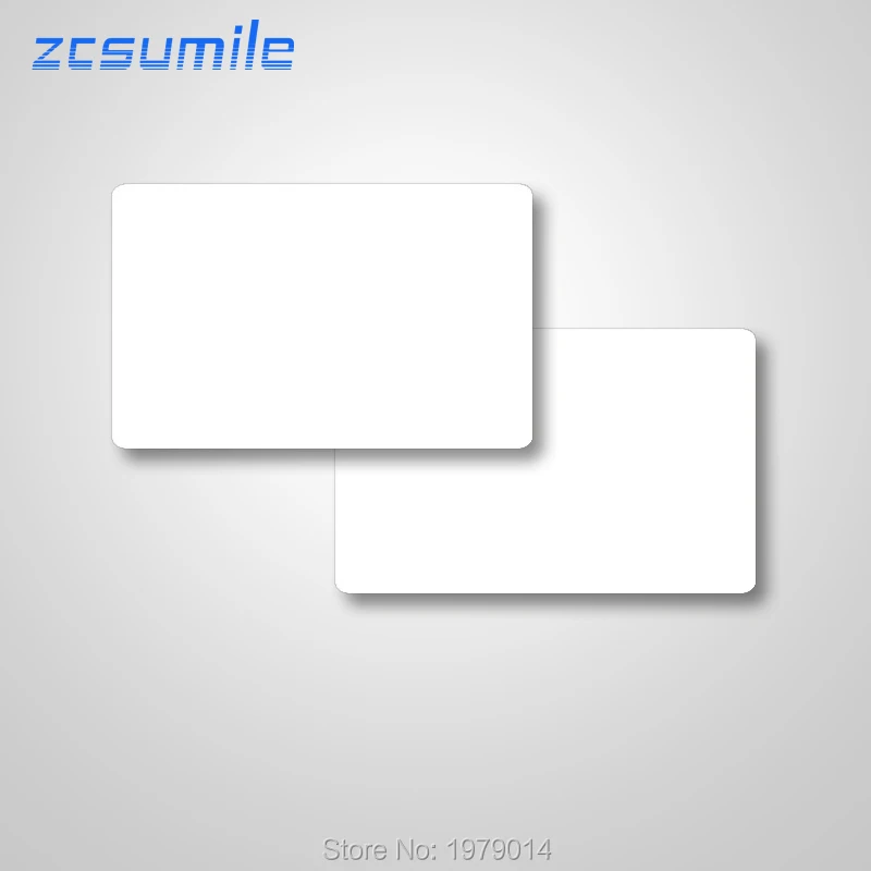 10 шт./лот, пустая белая карточка из ПВХ-пластика CR80 для профессиональных сублимационных принтеров