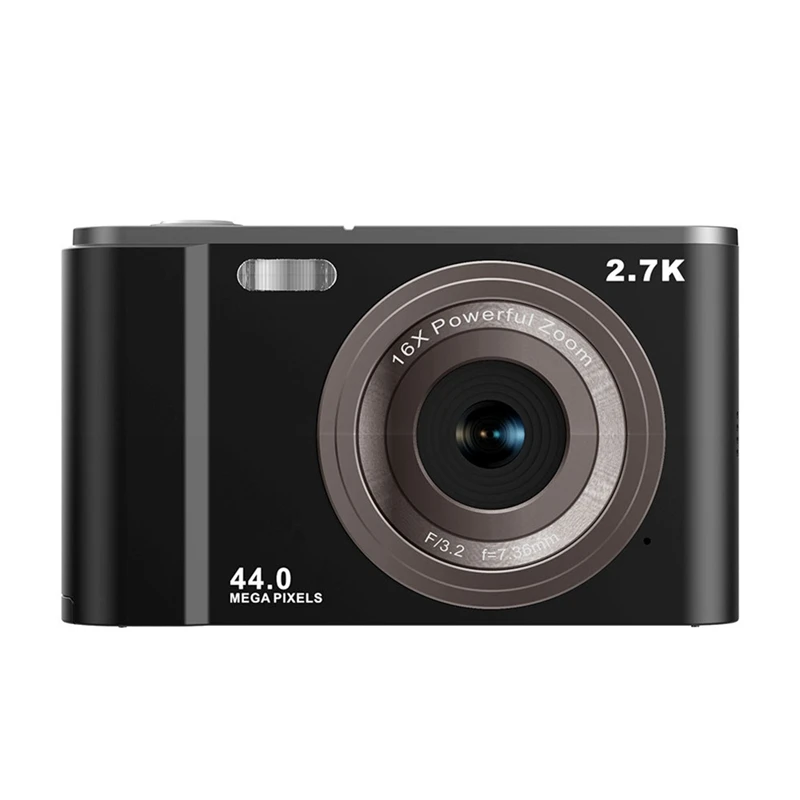 Цифровая камера 2.7 K HD 44 Мп С 16-кратным цифровым Зумом Компактная Карманная камера с заполнением Iight Подходит Для подростков и детей
