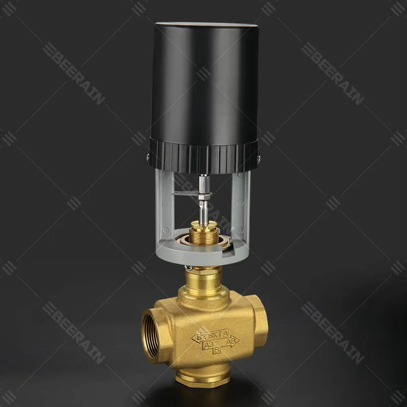 Латунный электрический регулирующий клапан центральный блок кондиционирования воздуха аналоговый пропорционально-интегральный регулирующий клапан AC24V