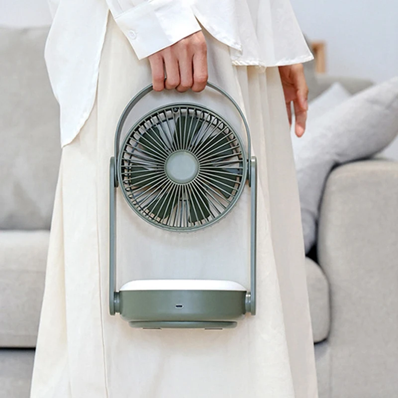 Наружный вентилятор для Кемпинга 10000 мАч Кемпинговый вентилятор Ночник Бытовой Настольный Электрический Вентилятор С качающейся Головкой