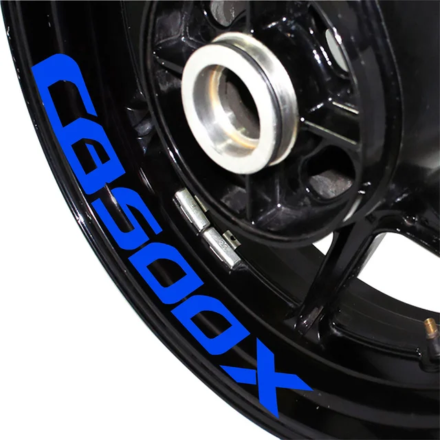 Логотип CB500X Наклейки на колеса мотоциклов, наклейки на шины, Светоотражающие полосы, персонализированные декоративные наклейки для HONDA CB 500X cb500 x