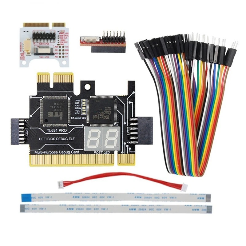 Диагностическая карта TL631 Pro LPC-DEBUG + плата расширения PCI PCI-E Mini PCI-E Материнская плата многофункциональная
