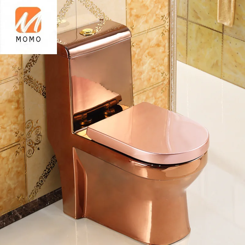 Домашний европейский туалет из розового золота, унитаз с насосом creative art bar, ультравихревой цветной дезодорант, туалет для биологического туалета Closestool
