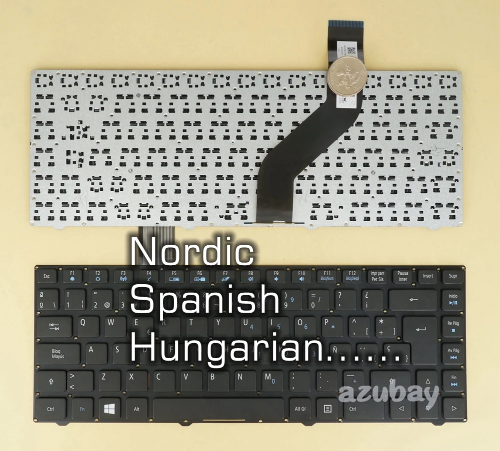 США, Великобритания, Немецкая клавиатура Nordic ND для ASUS Chromebook C200MA NSK-UZ0SQ 0C7 AE0C7R00010, 0KNB0- 112AGE00 112AND00 112AUK00 112AUI00