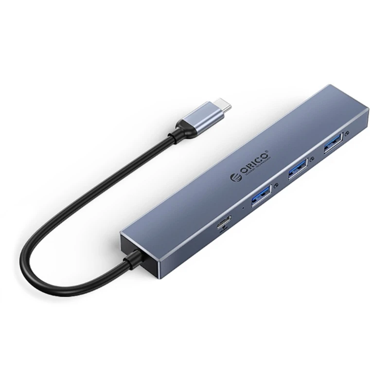 4 Порта USB C Концентратор Многопортовый USB TypeC Адаптер Высокоскоростной Передачи данных 10 Гбит/с R2LB