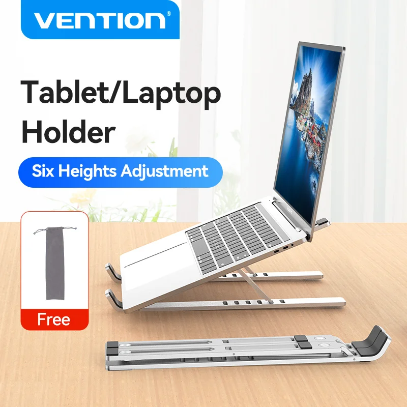 Vention Подставка для ноутбука Macbook Air Pro Алюминиевая Складная Подставка для ноутбука Ноутбук Для MacBook Pro Вертикальная подставка для планшета