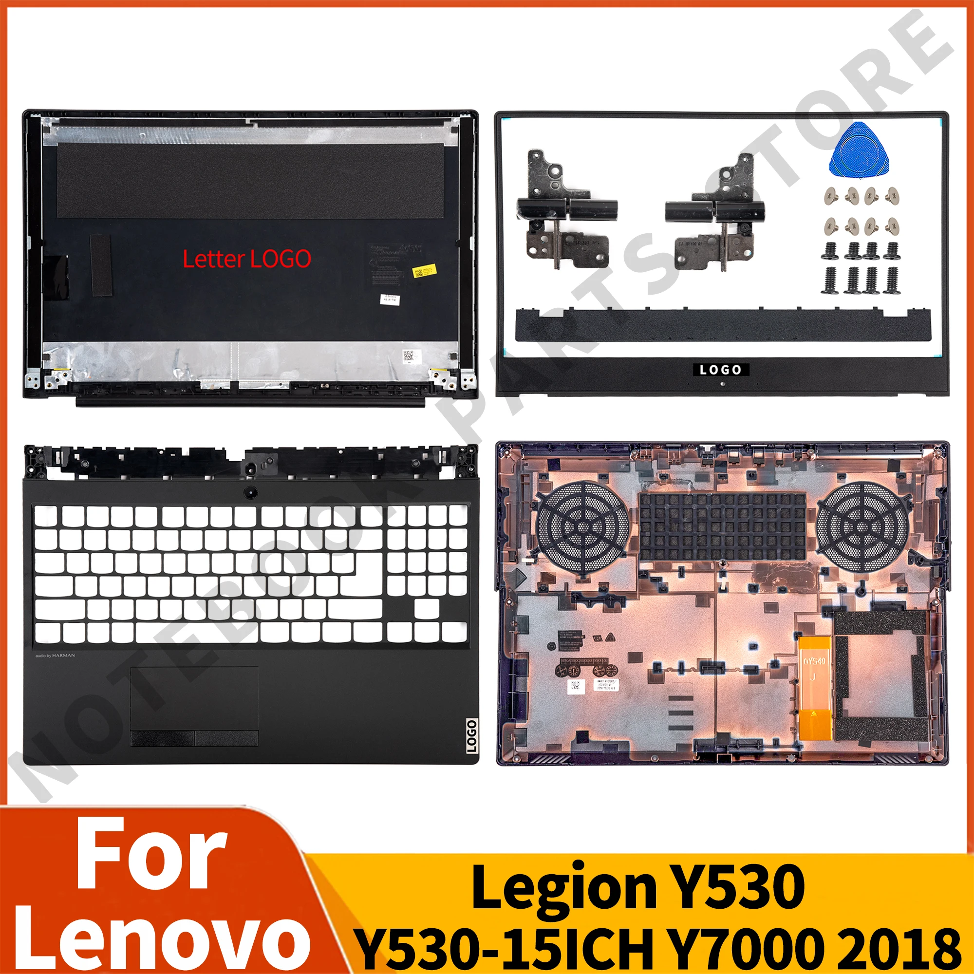 Новый Оригинальный Для Lenovo Legion Y530 Y530-15ICH Y7000 ЖК-дисплей Задняя Крышка Безель Для Ладоней Нижний Верхний Нижний Базовый Чехол 2018