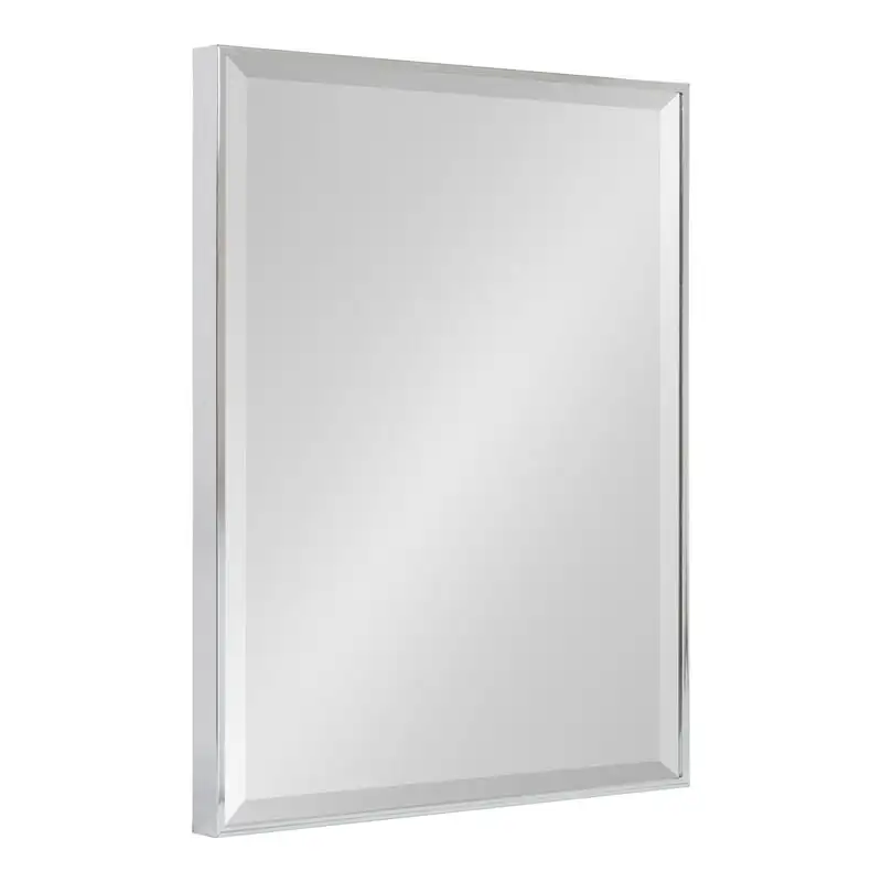 Настенное декоративное прямоугольное зеркало в рамке, 18,75x24,75 хром Серебро