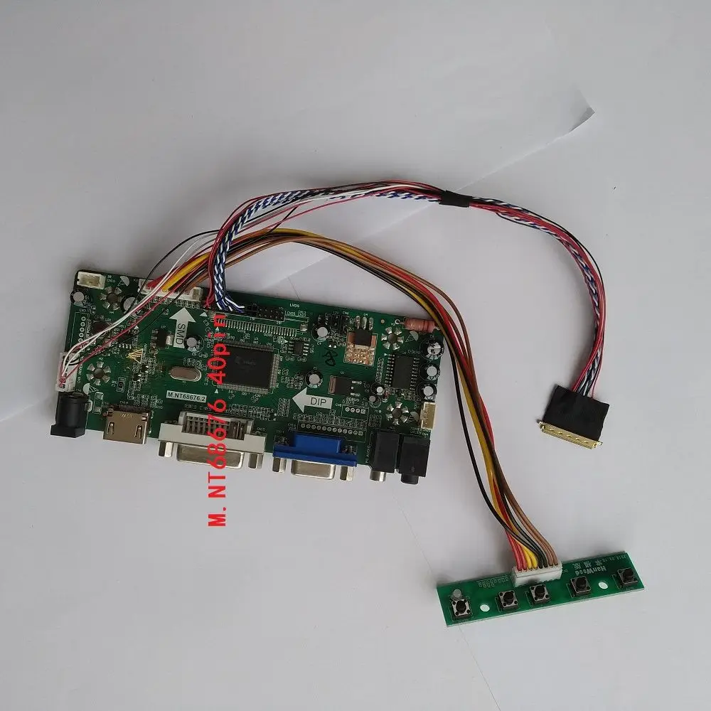 Для LP156WH2 (TL) (Q1)/ (TL) (Q2)/ (TL) (QA) / (TL) (QB)/ (TL) (C1) HDMI DVI VGA светодиодный ЖК-аудио плата контроллера 1366*768 15,6 