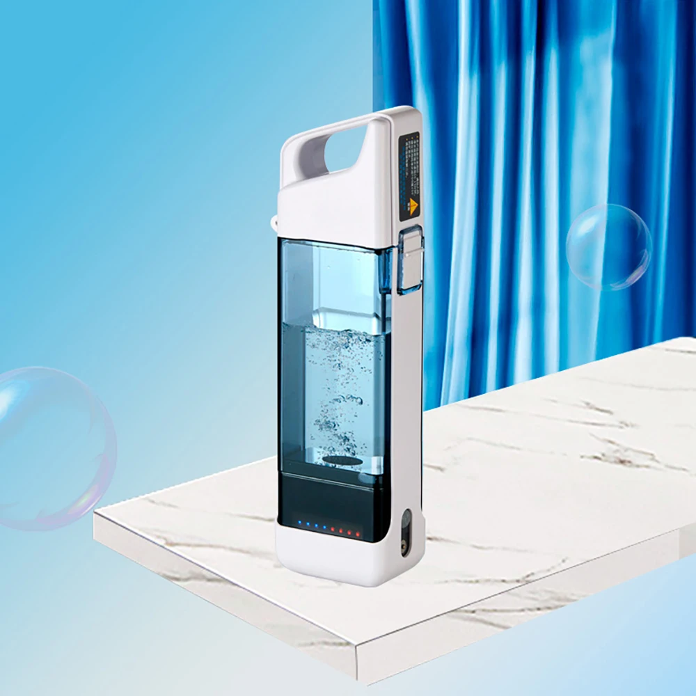 Генератор водородной бутылки для воды 1500-3000PPB 350 мл Портативный Ионизатор, обогащенный водородом, Стеклянная чашка для здоровья