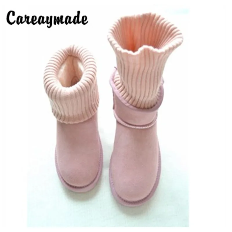 Careaymade-зимние ботинки, европейские теплые зимние шерстяные ботинки на толстой подошве с низким носком, шерстяные ботинки с коротким рукавом, ленивые ботинки, 9 цветов