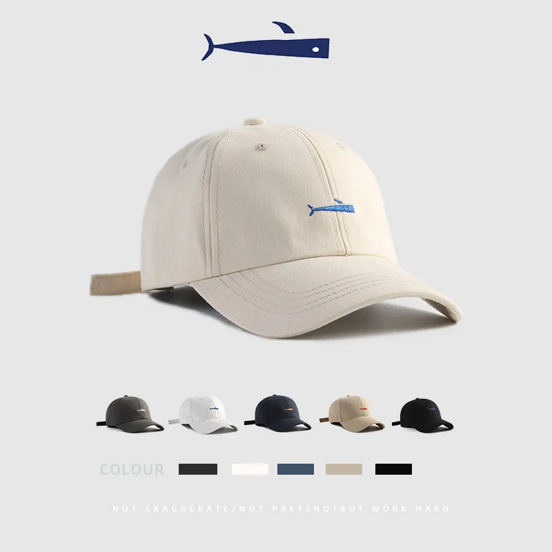 2021 Новая бейсбольная мужская кепка в тон, женская кепка, шляпа для папы, длинный козырек, однотонная уличная шляпа, уличная одежда, козырек с рыбьей буквой, хлопок, высокое качество