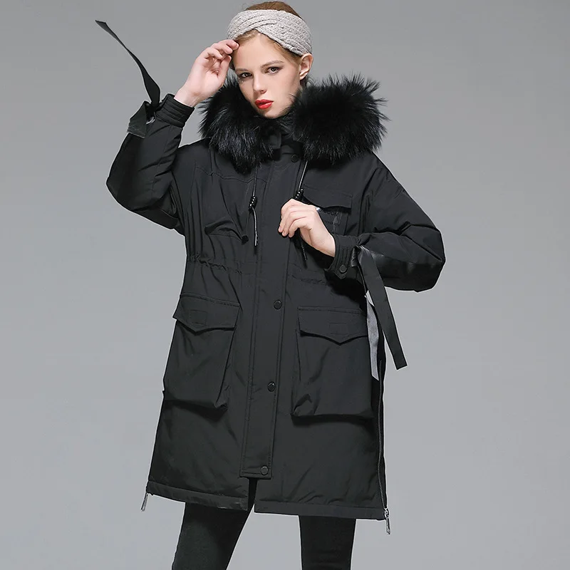 2023 Модные зимние белые женские теплые лыжные пуховики, пальто, повседневные теплые толстовки, черно-белая пуховая куртка для женщин