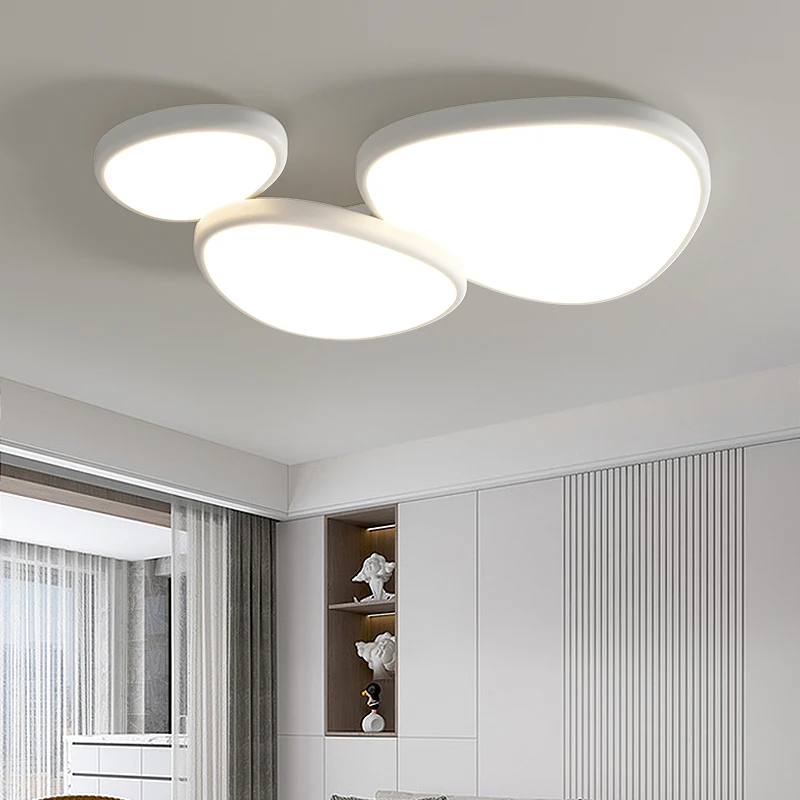 Современные простые атмосферные светодиодные люстры для гостиной, лампа для учебы в скандинавском стиле, минималистичная креативная комбинация потолочных светильников