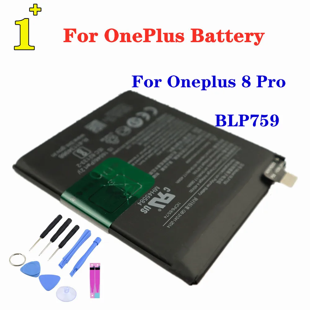 zqtmax Оригинальный Аккумулятор Для мобильного телефона Oneplus 8/8 Pro One Plus 8 8pro BLP759 BLP761, Высококачественные Сменные батареи + Инструмент