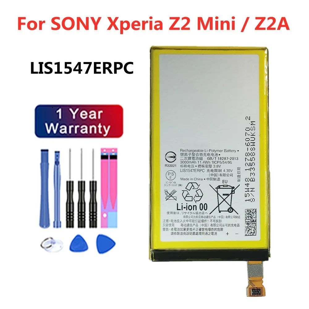 Новый Аккумулятор LIS1547ERPC Для SONY Xperia Z2 Compact Z2A Z2 MINI ZL2 SOL25 D6563 Z2MINI Smart Замена Батарей Для мобильных телефонов