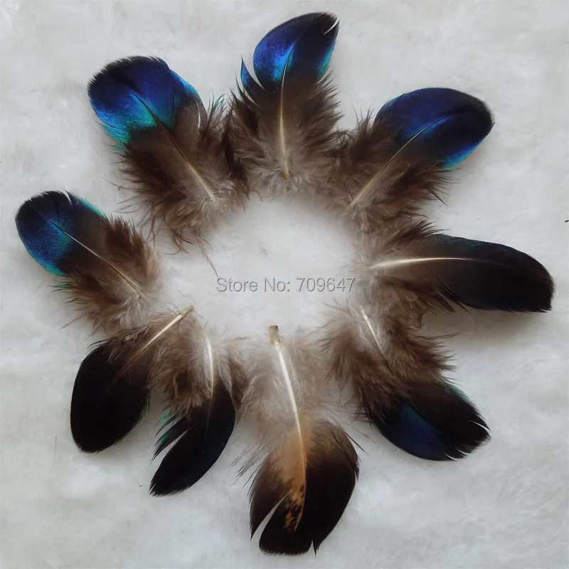 30 шт./лот! 4-5 см длиной, редкие маленькие натуральные синие перья павлиньего крыла, свободные павлиньи перья
