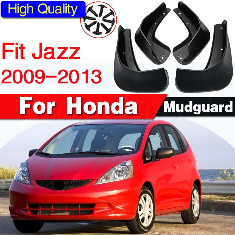 4 Шт. Задние брызговики Для Honda Fit Jazz 2009 2010 2011 2012 2013, Брызговики для защиты от брызговиков, автомобильные аксессуары