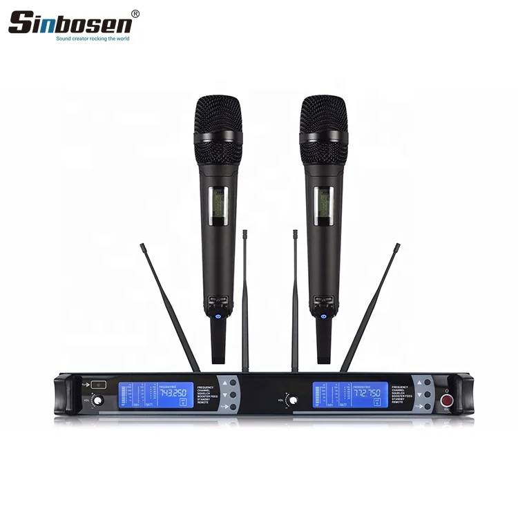 Sinbosen AS-9K UHF беспроводная микрофонная система high end professional 2 портативных микрофона студийный беспроводной микрофон