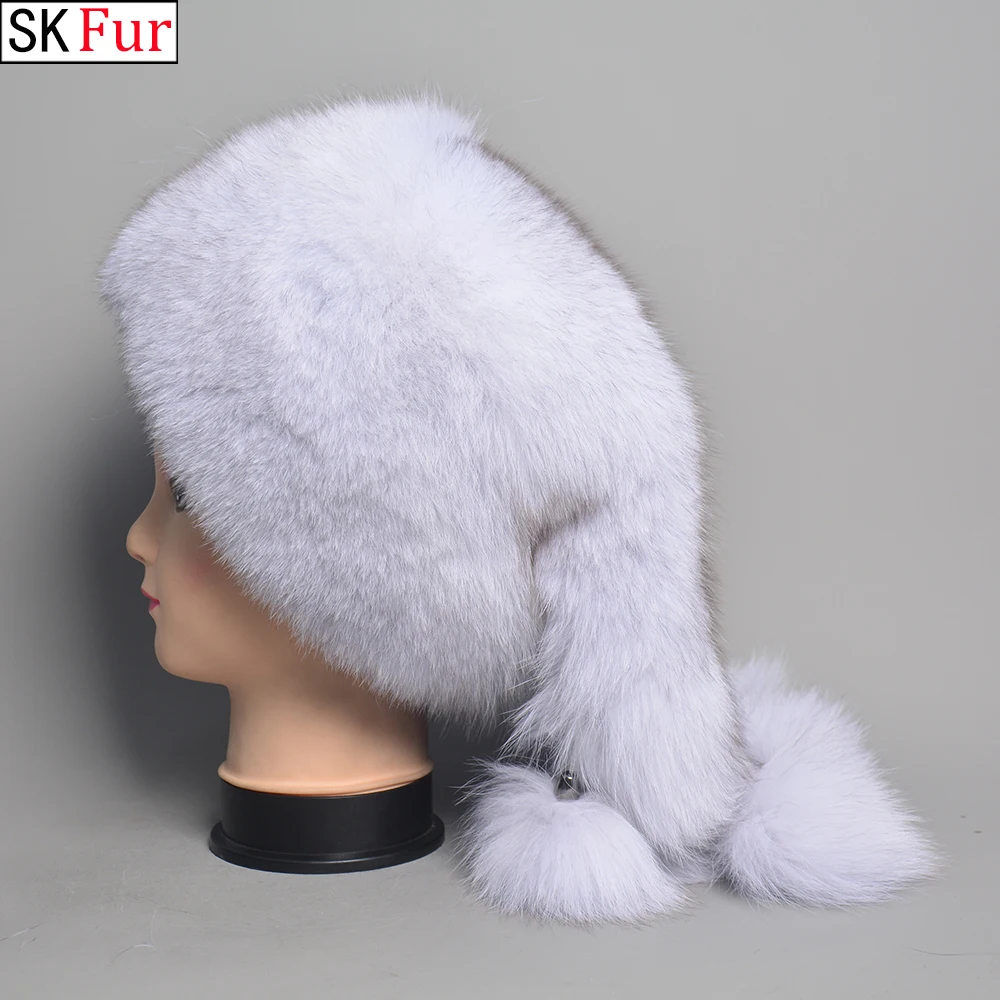 Женская теплая русская шапка-бомбер из натурального меха енота, женская зимняя шапка из натурального меха, Бесплатная доставка