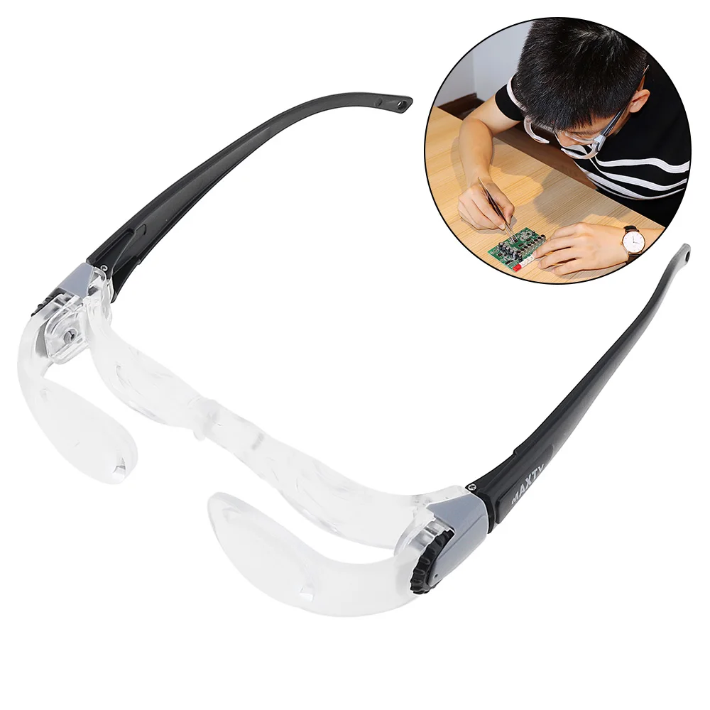 Увеличительные очки 2.1X 0-300 градусов, оптические линзы, Портативные Регулируемые телевизионные очки, лупа для просмотра телевизора