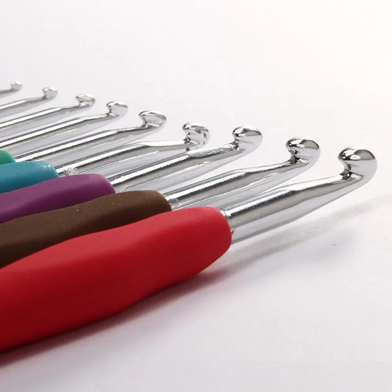 9 шт. Набор шаблонов для вязания крючком из смешанного металла TPR Алюминиевые спицы для ткацкого станка DIY Crafts