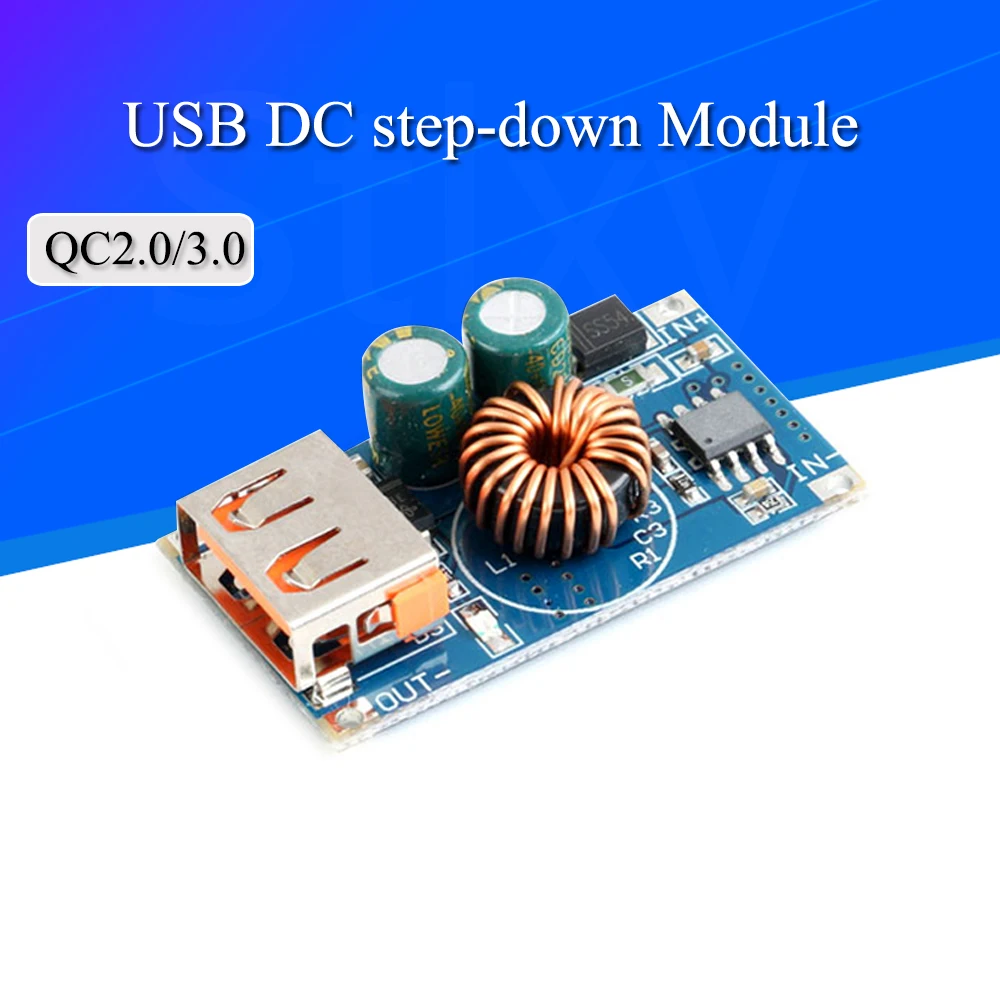 USB DC понижающий модуль 12 В 24 В До QC2.0 QC3.0 Быстрая зарядка мобильного телефона Зарядная плата Для Apple Huawei FCP Быстрое зарядное устройство