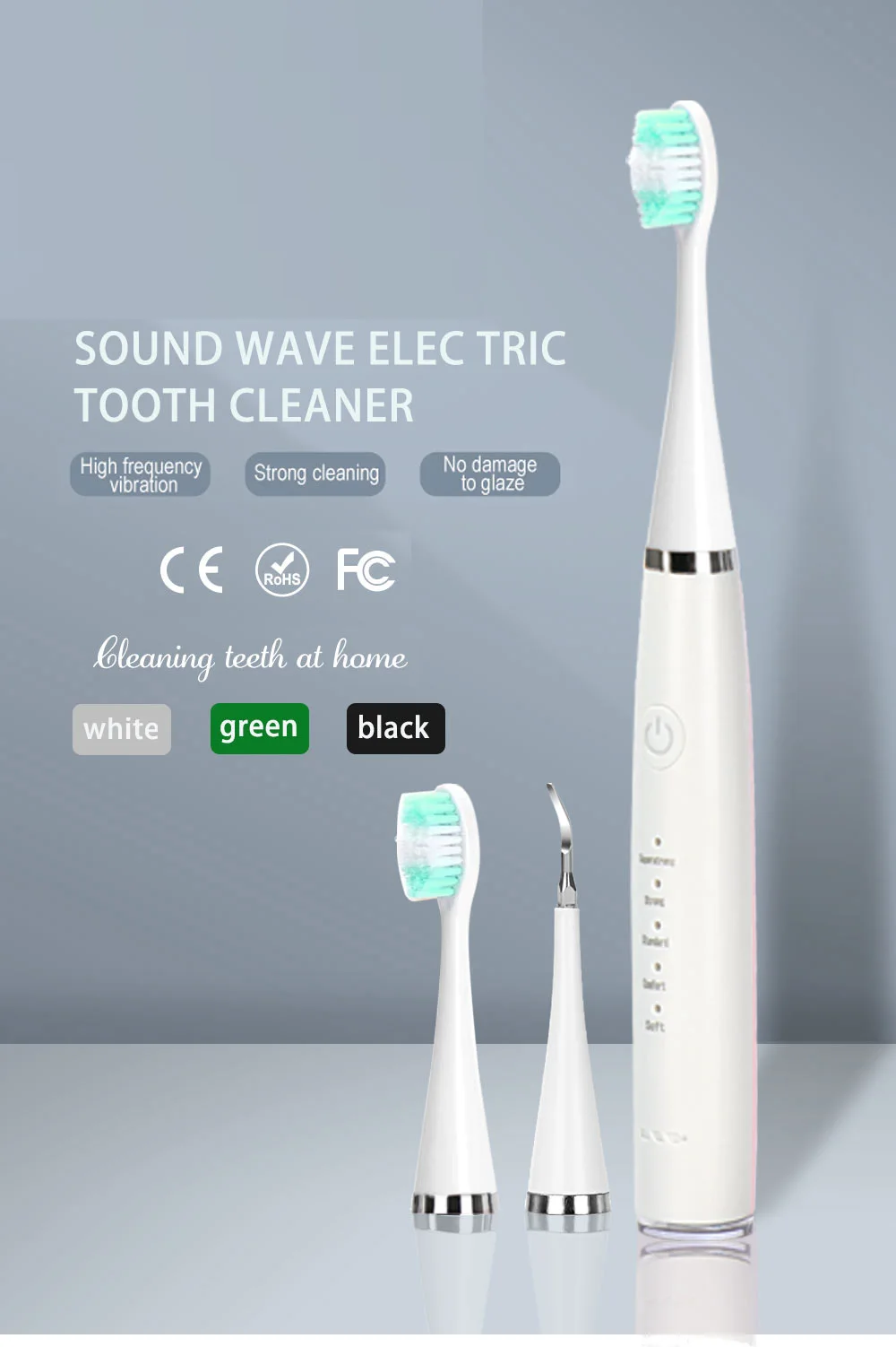 Электрический звуковой Очиститель зубов, Скалер зубного камня, Зубной налет, Зубной камень для удаления пятен, Зубная щетка