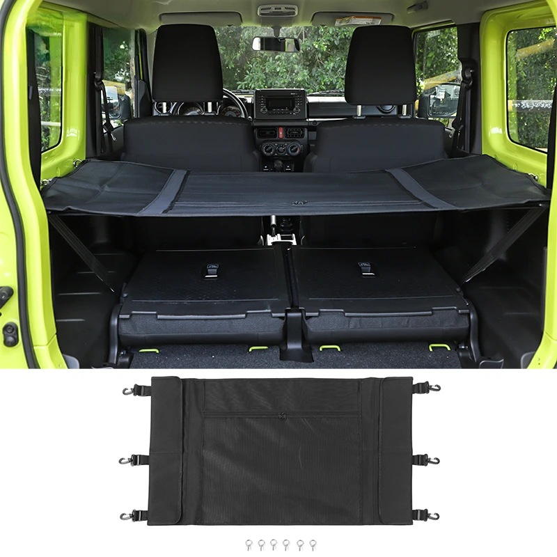 Коврик для багажника Suzuki Jimny 2019 2020 2021 2022 JB74 Шторка Для Багажника Автомобиля Сетки для Багажника Автомобильный Органайзер Аксессуары