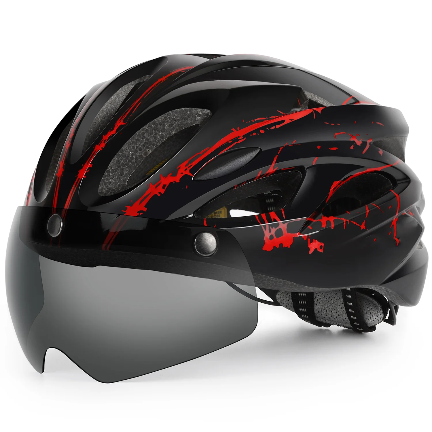 Велосипедный шлем со световыми и магнитными очками Легкий велосипедный шлем для взрослых Мужчин и женщин
