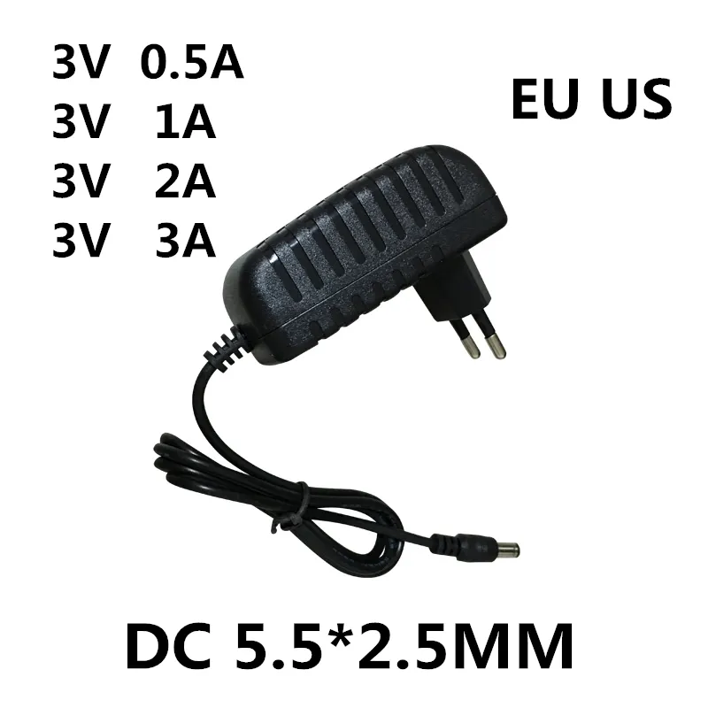 1ШТ Адаптер переменного/постоянного тока DC 3V 0.5A 1A 2A 3A AC 100-240 В Конвертер адаптер питания 5 вОльт 1000МА Источник Питания Зарядное устройство EU US Plug