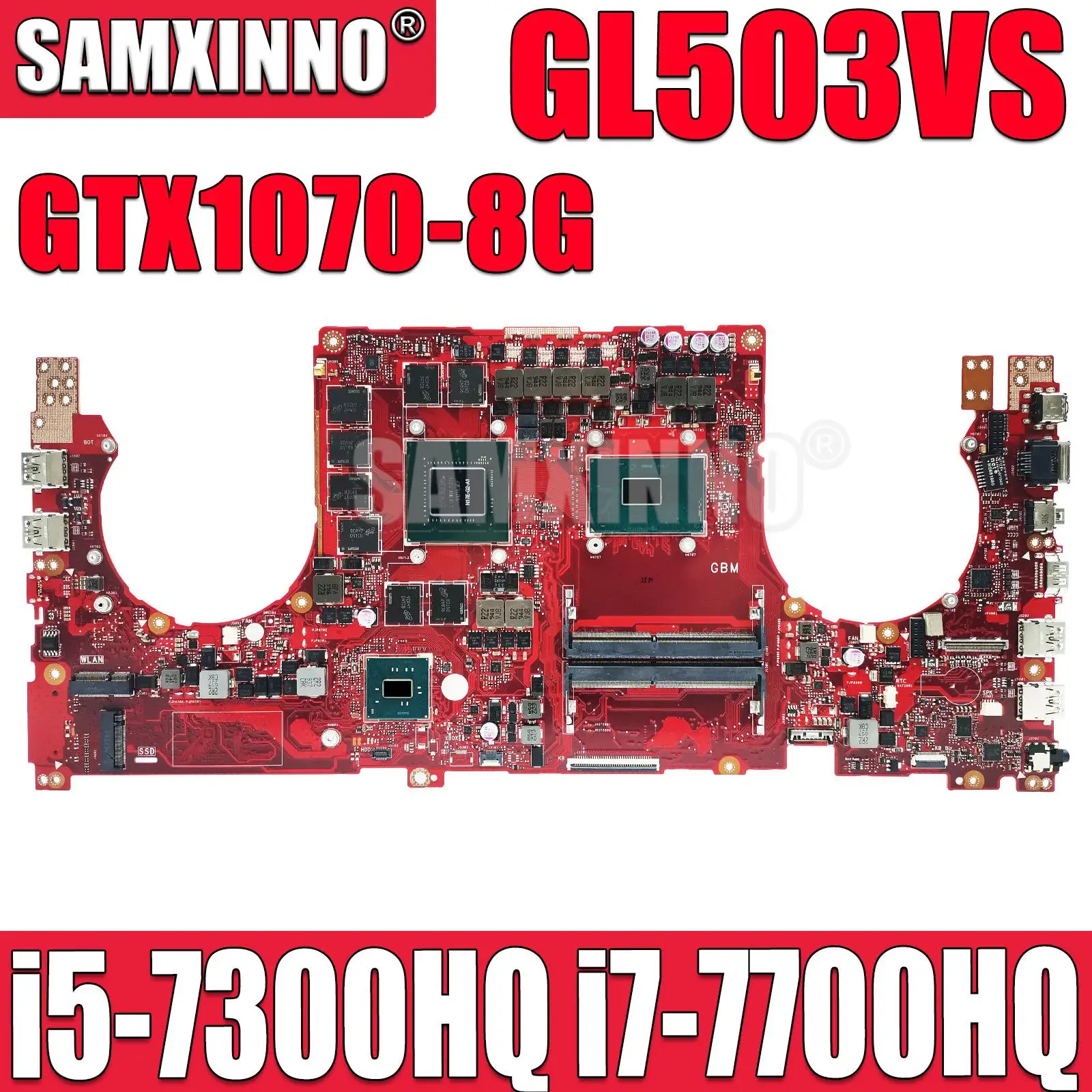 GL503VS Материнская плата для ноутбука ASUS ROG FX503 FX503V GL503 GL503V GL503VS Материнская плата с графическим процессором i5-7300HQ i7-7700HQ GTX1070-8G