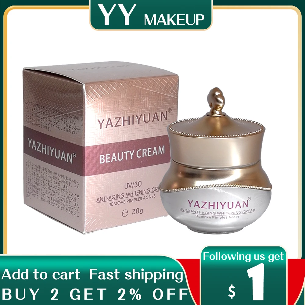 Yazhiyuan Beauty Отбеливающий антивозрастной крем для удаления прыщей Acnes дневной крем 100% оригинал
