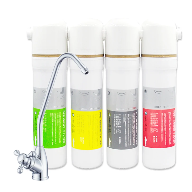 Фильтр для воды Coronwater Ультрафильтрационная система UI-4 под раковиной, Быстросменный очиститель воды для домашнего хозяйства