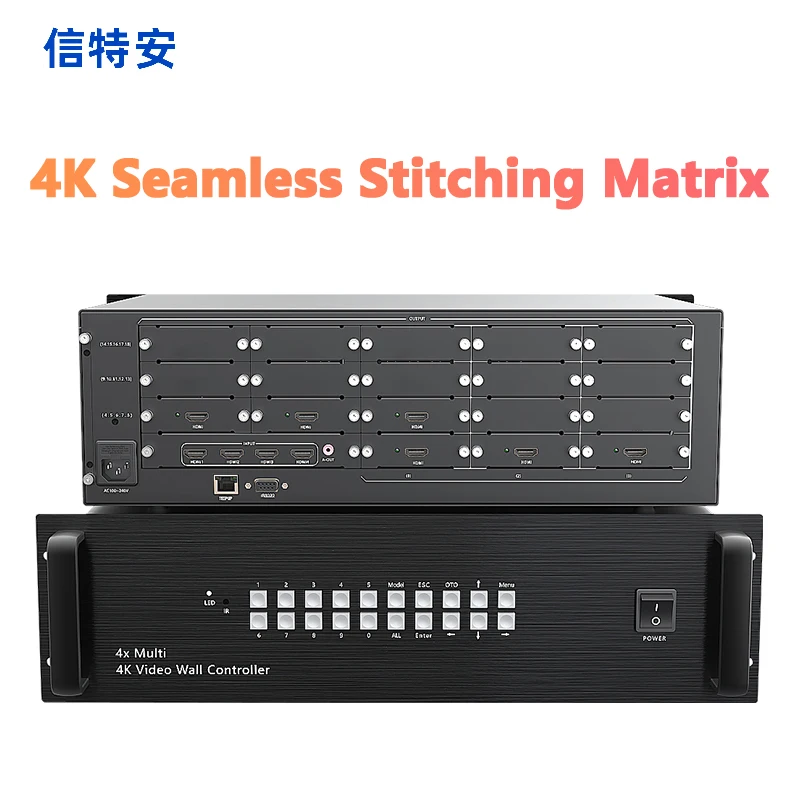 4K при 60 Гц 4-6/4-8/4-9/4-12 Матричный переключатель HDMI 3840 *2160 при 60 Гц Поддерживает 3D EDID и Blu-Ray DVD и видеостену