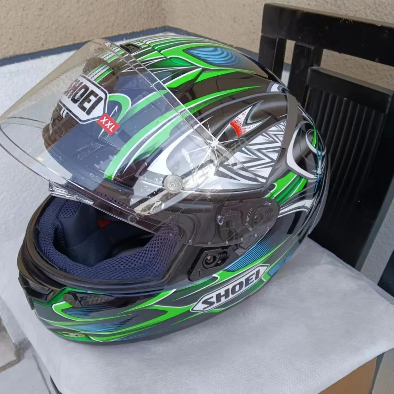Новый Полнолицевый Мотоциклетный Шлем SHOEI X14 Зеленый Yanagaw Шлем Для Мотокросса Мотобайк Шлем Для Верховой Езды De Motocicleta Casco