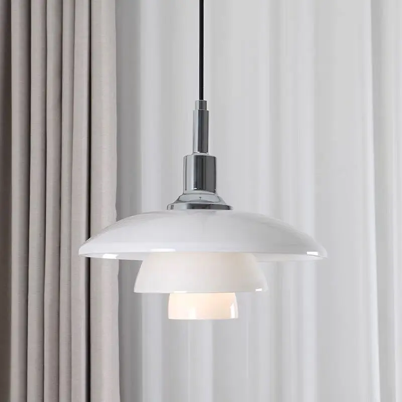 Датский Дизайнерский стеклянный подвесной светильник для кухонного островка, Золотой Хромированный подвесной светильник, освещение спальни для гостиной