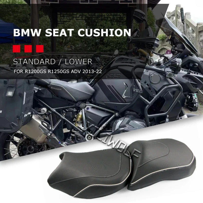 Нижняя подушка Подходит для мотоцикла BMW R1250GS R1200GSA 2013-2022, Модифицированная Подушка Передних и задних сидений 1200GS 1250GS, сумка для сиденья