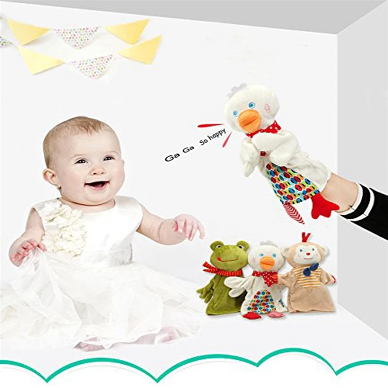 Новые Интересные Утки и Лягушки, Милые Ручные Куклы, Мягкие Развивающие Игрушки для Детей На День Рождения, Кукольное Представление Для Детей