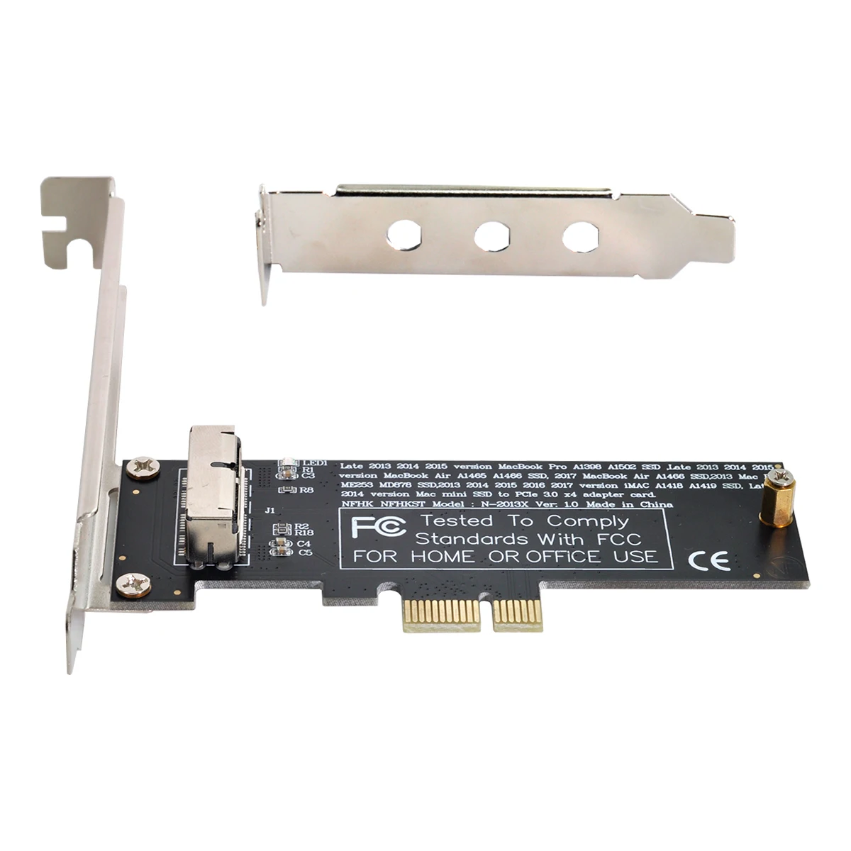 Jimier Air SSD PCI Express Конвертирующая карта PCI-E 1X с 12 + 16 контактами 2013-2017 Mac Pro Air SSD Конвертирующая карта для A1493 A1502 A1465 A1466