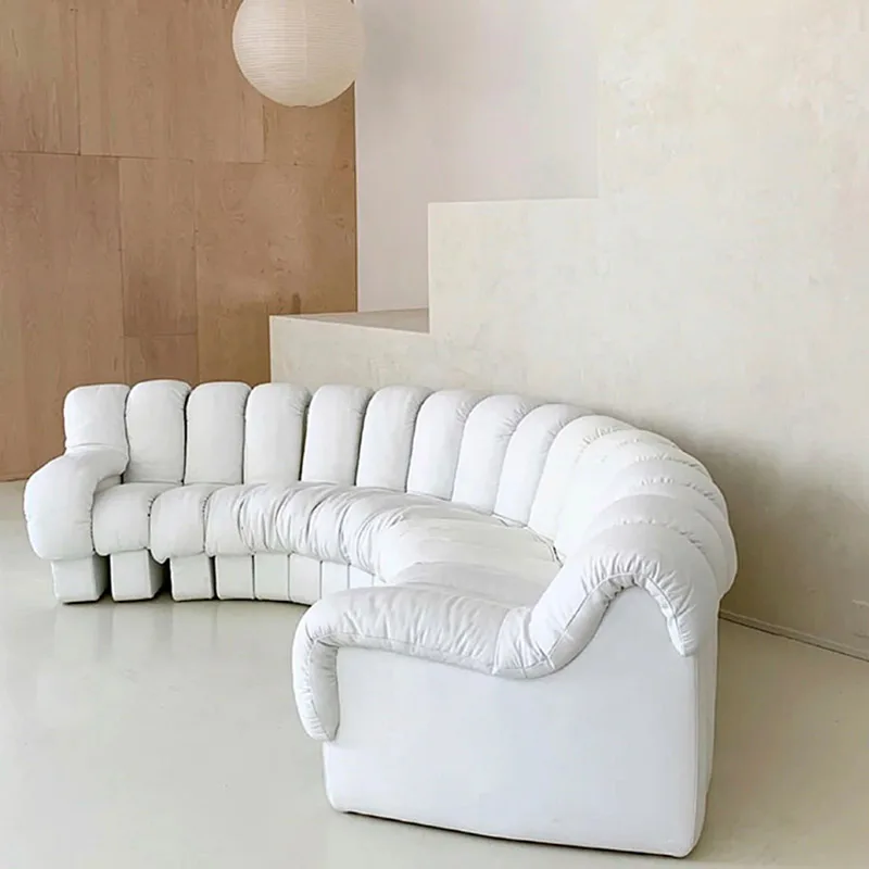 Складные роскошные диваны для гостиной, L-образный минималистичный Длинный Уютный Секционный кожаный диван, Современная мебель для дома