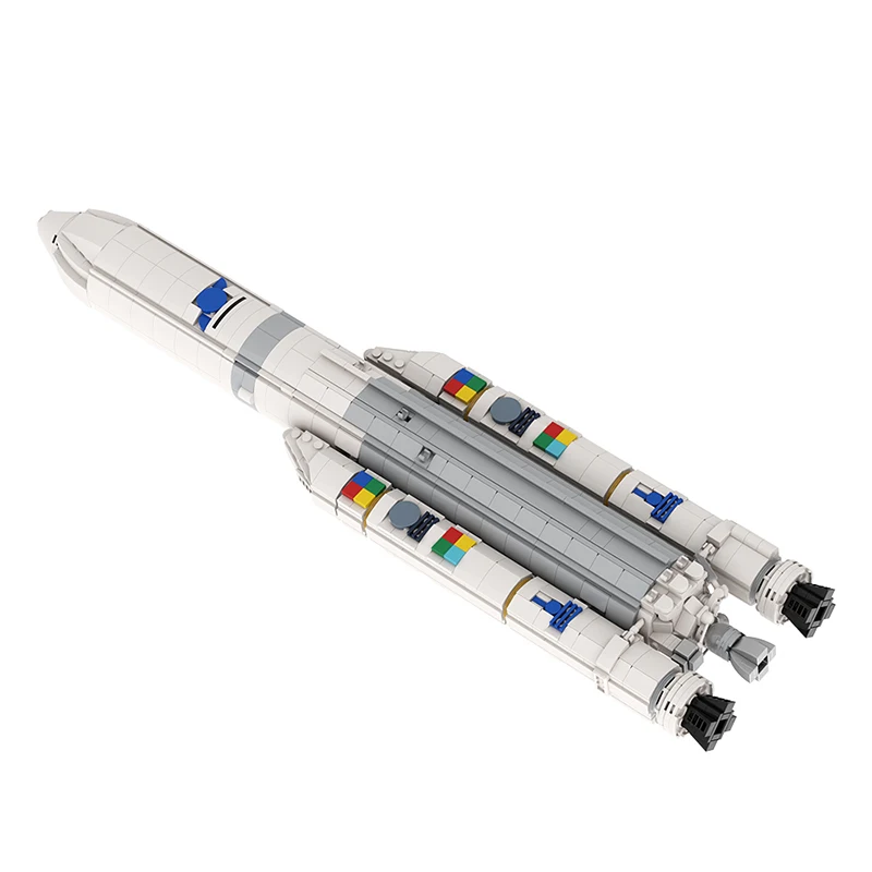 MOC Запуск искусственного спутника Rrocket 1:110 Arianeal 5 ECA Космическая Ракета Строительные Блоки Вселенная Sspaceflight Кирпичи Игрушки