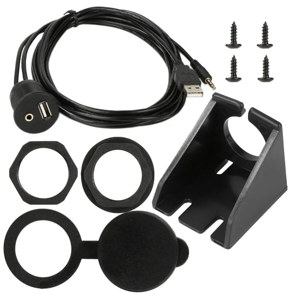 Для приборной панели автомобиля Moto Панель скрытого монтажа USB 2.0 3.5 мм M/F AUX Кабель-удлинитель