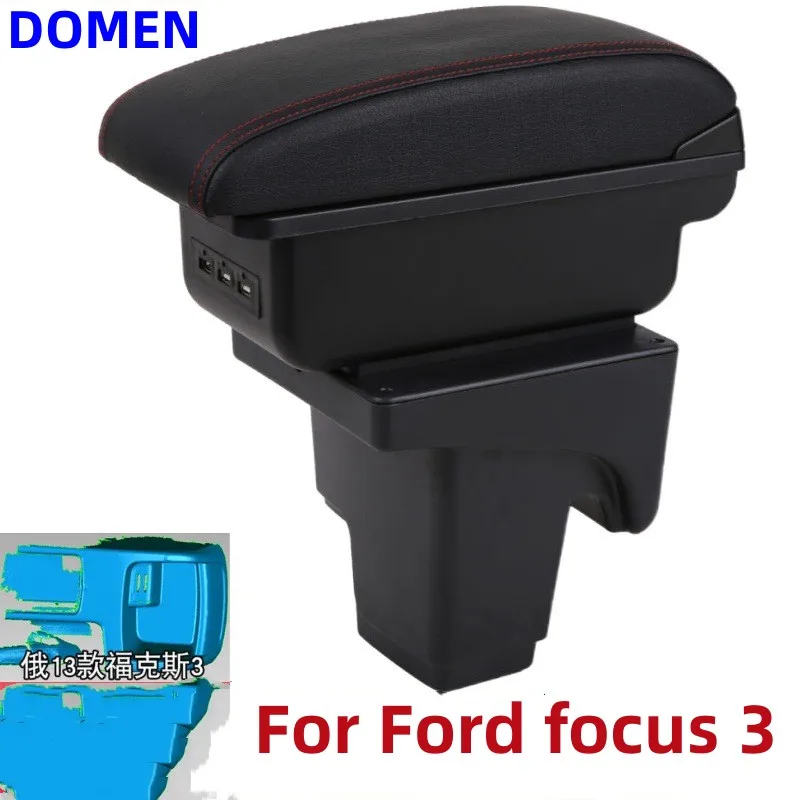 Для Ford focus 3, коробка для подлокотников, содержимое центрального магазина Для Ford Focus 3 Mk3, коробка для подлокотников с интерфейсом USB
