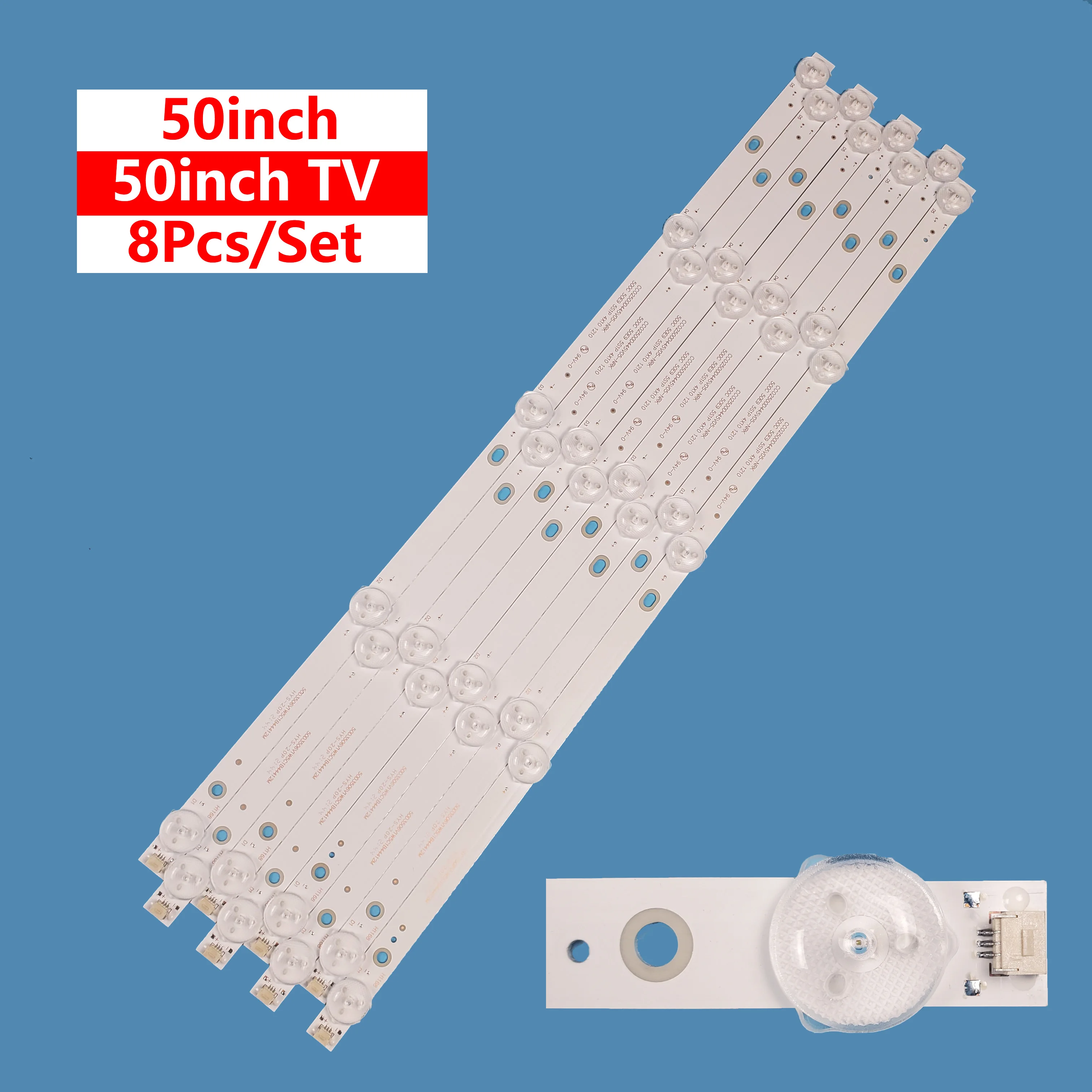Для 50-дюймового Нового ЖК-телевизора с подсветкой CC02500D445V05-NRK 50C50E9 5S1P Подходит для Amoi LE-8815A LE-8822A 8 шт./компл.