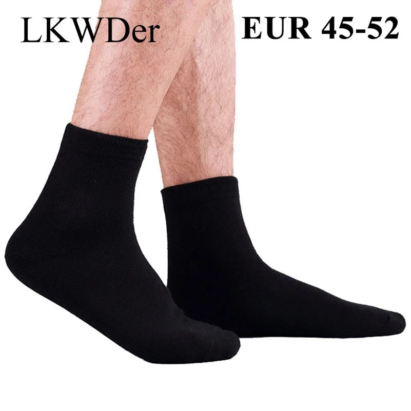 LKWDer, 5 Пар Мужских Носков, 98% Хлопок, Высококачественные Носки, Мужские Носки Большого Размера 49,50,51, Повседневные Деловые Носки Calcetines Hombre