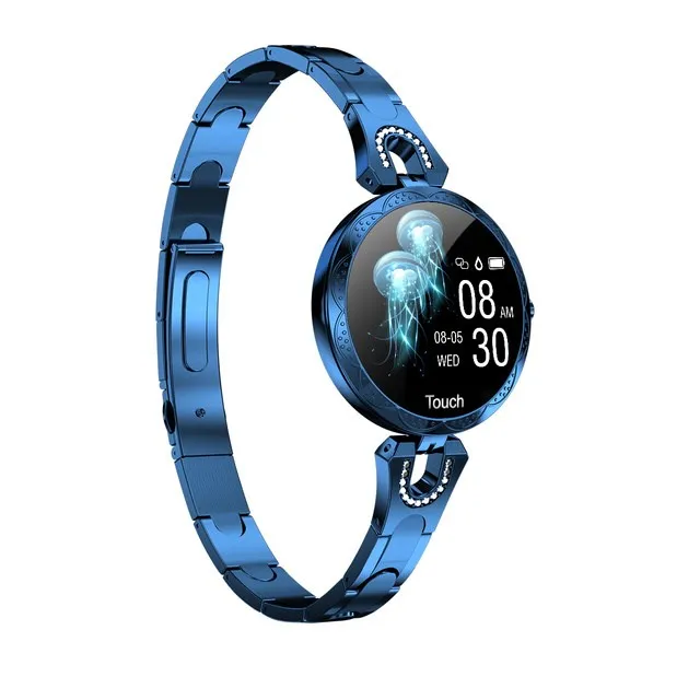 Модные умные часы для женщин, водонепроницаемое носимое устройство, пульсометр, спортивный женский браслет, умные часы для дам AK15 New