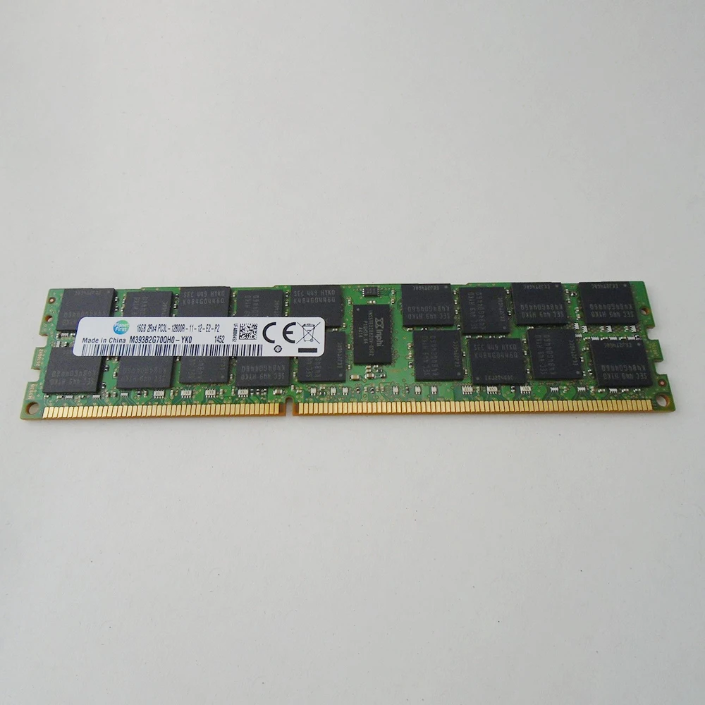 1 шт. Для Samsung RAM M393B2G70QH0-YK0 16G 16GB 2RX4 DDR3L PC3L-12800R 1600 REG Серверная память Быстрая доставка Высокое качество