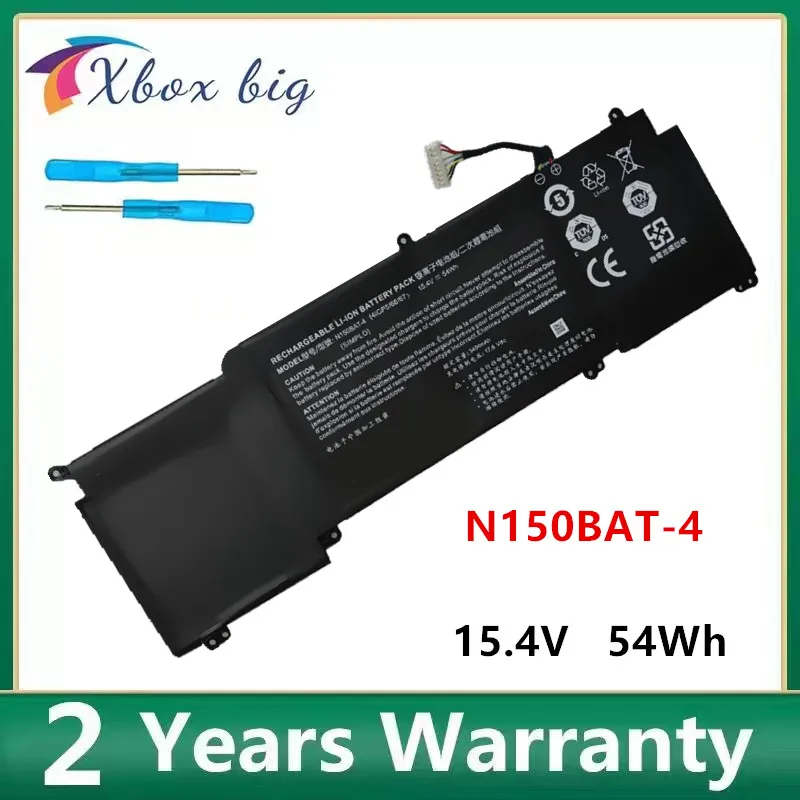 N150BAT-4 4ICP5/66/6 Аккумулятор для ноутбука 15,4 V 54Wh 3454mAh Для ноутбука Clevo N151ZU