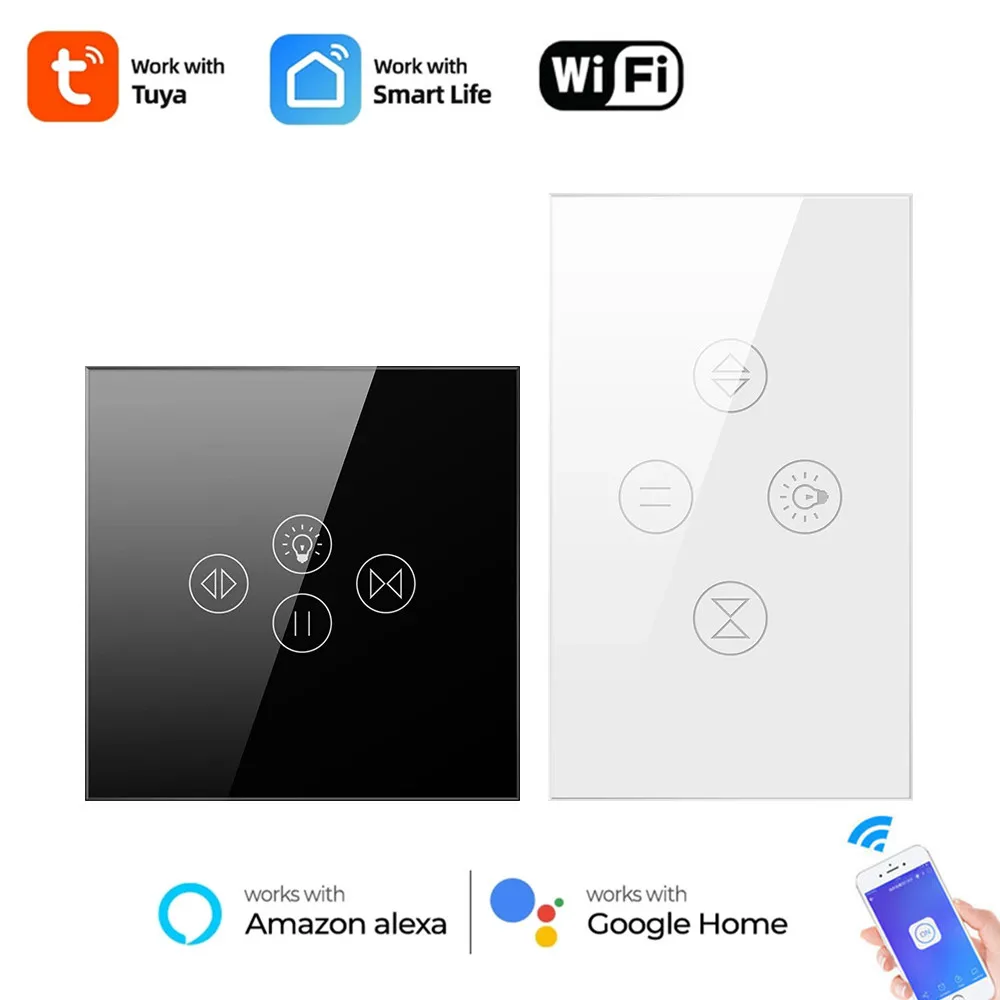 Tuya Умный Дом Life WiFi Рольставни для штор Выключатель света для электрических моторизованных жалюзи Работает с Alexa Google Alice